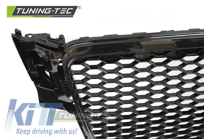 GRILĂ SPORT NEAGRĂ GLEDAȚĂ potrivită pentru AUDI A4 B8 08-11-image-6267933