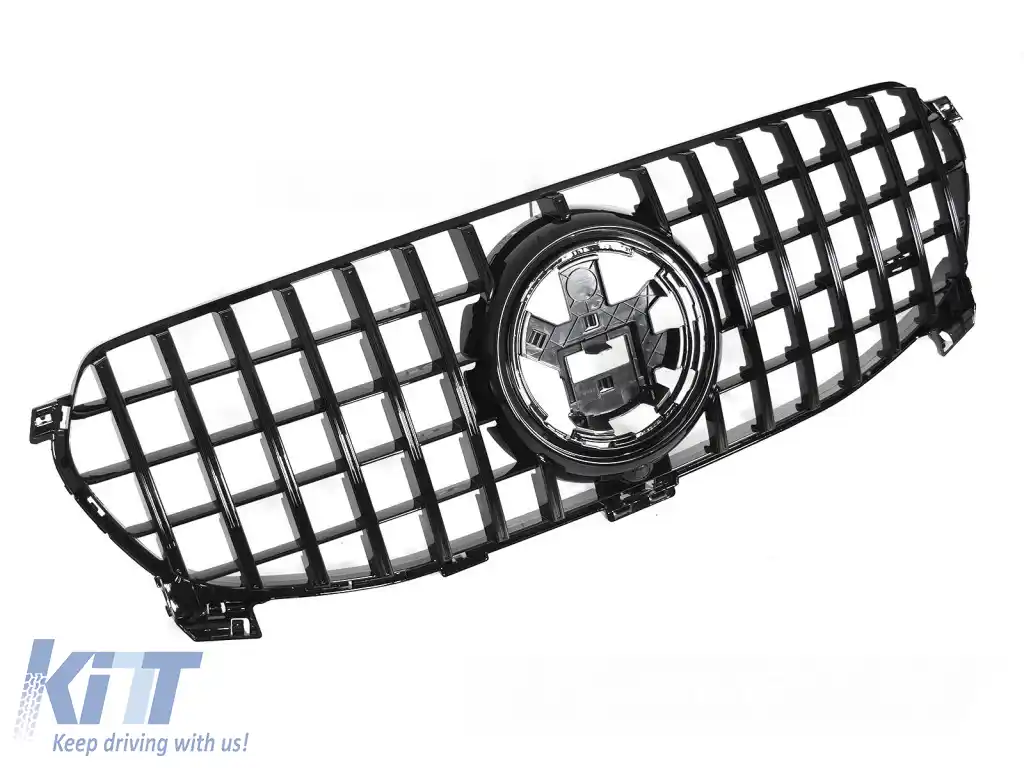 GRILĂ SPORT NEAGRĂ GLEȘTIE se potrivește pentru MERCEDES GLE W167 19-23