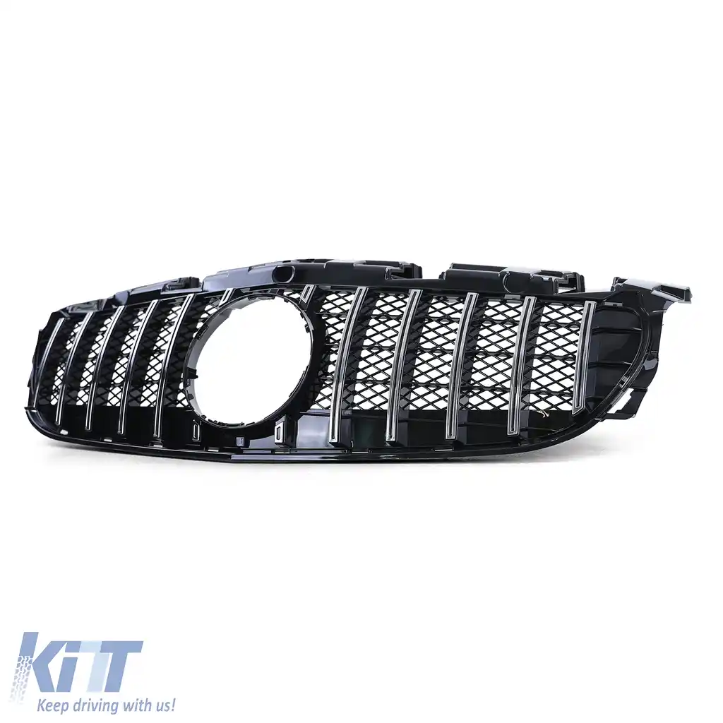 Grilă sport neagră lucioasă cu crom pentru Mercedes SLC R172 facelift 2016-2021-image-6191354