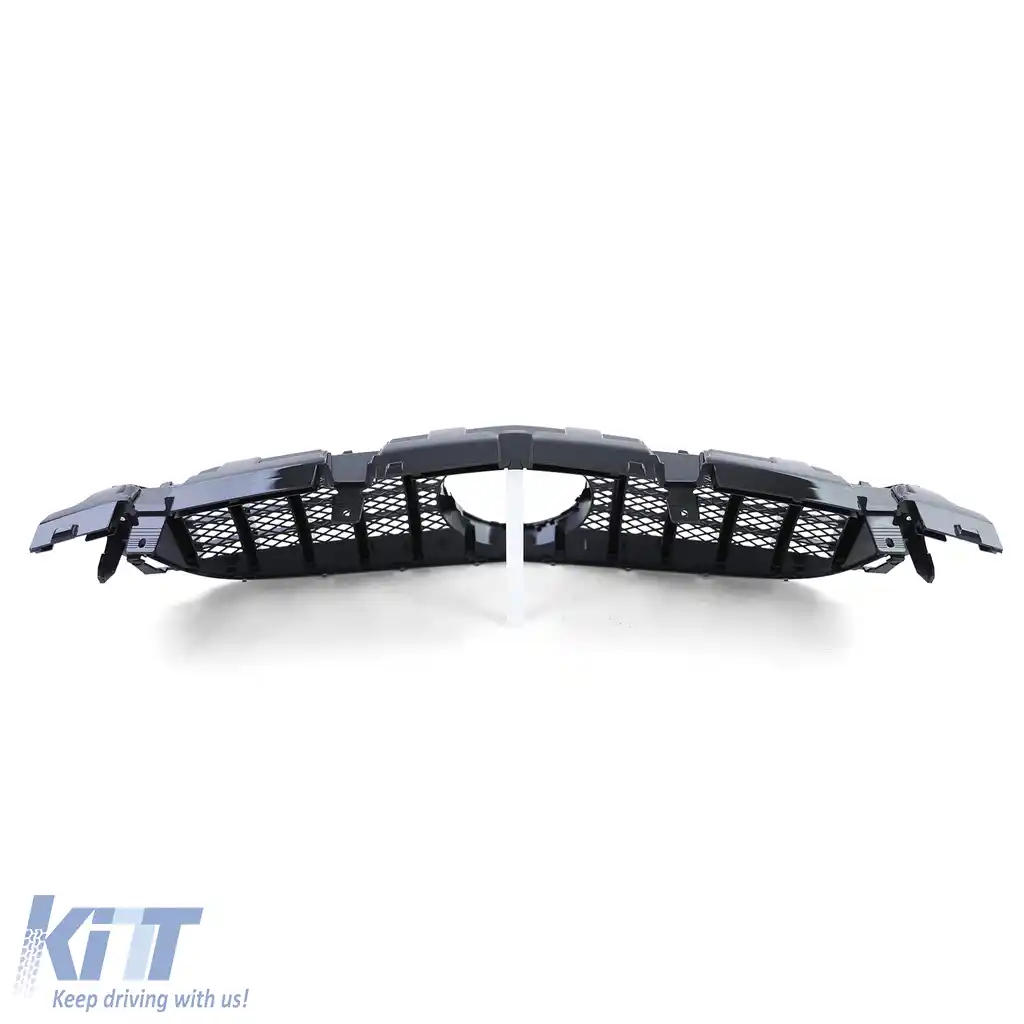 Grilă sport neagră lucioasă cu crom pentru Mercedes SLC R172 facelift 2016-2021-image-6191357