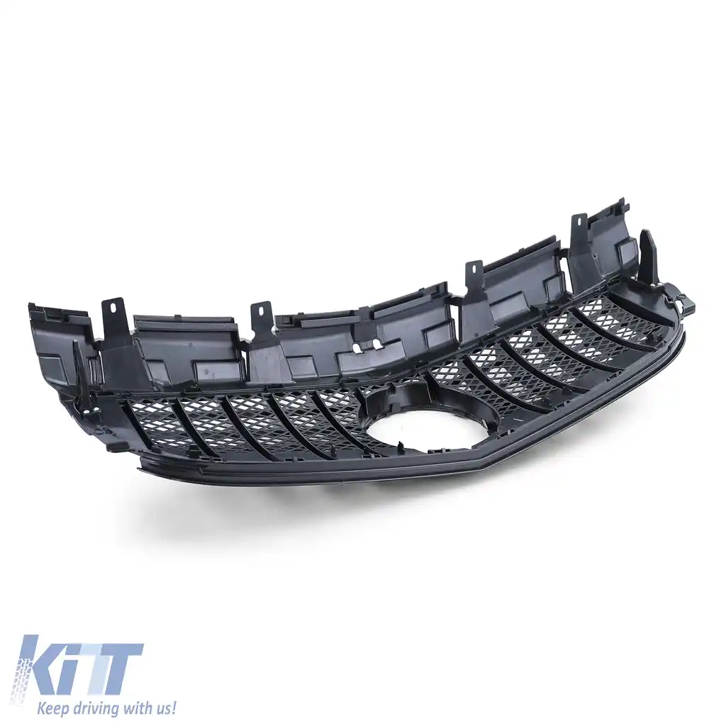 Grilă sport neagră lucioasă cu crom pentru Mercedes SLC R172 facelift 2016-2021-image-6191358