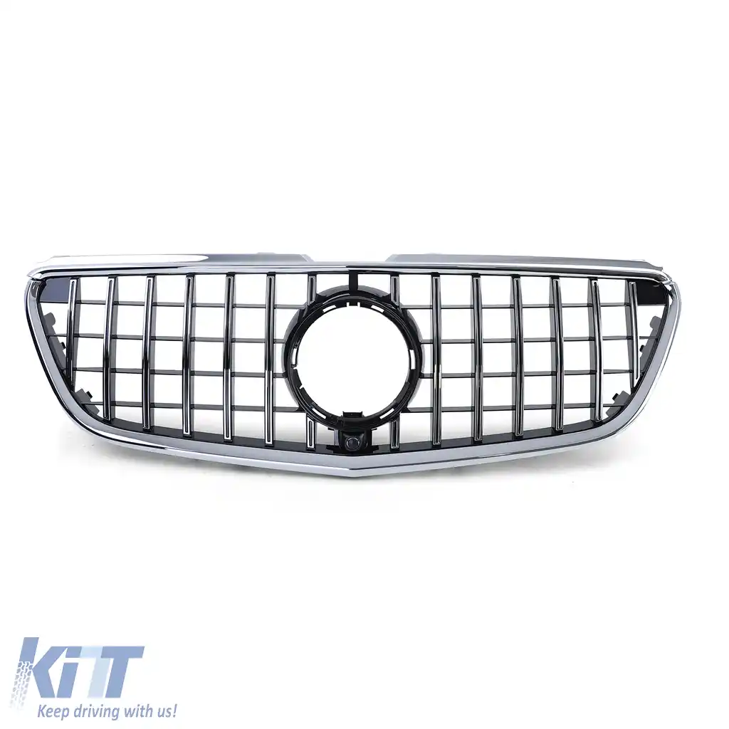 Grilă sport neagră lucioasă cu crom pentru Mercedes Vito W447 din 14-image-6195481