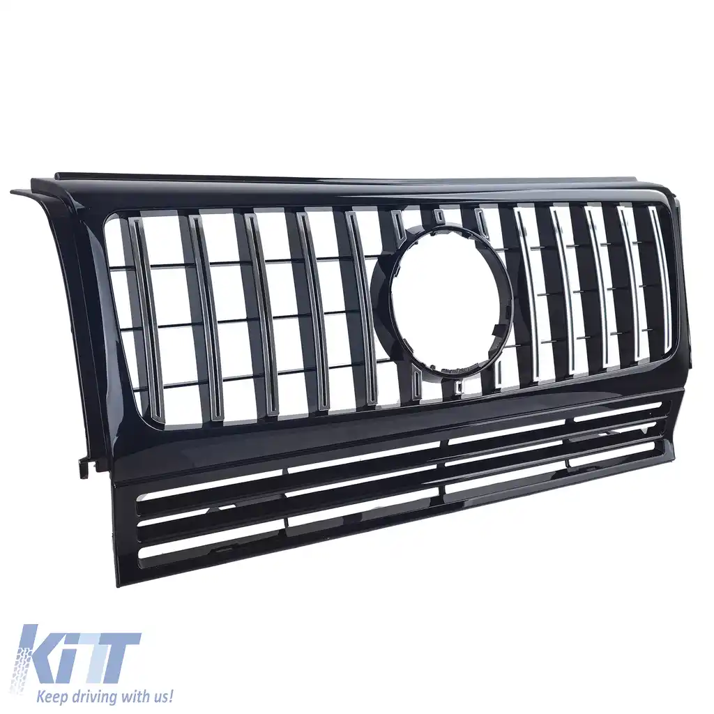 Grilă sport neagră lucioasă cu crom pentru Mercedes G-Class W463 90-18-image-6196539