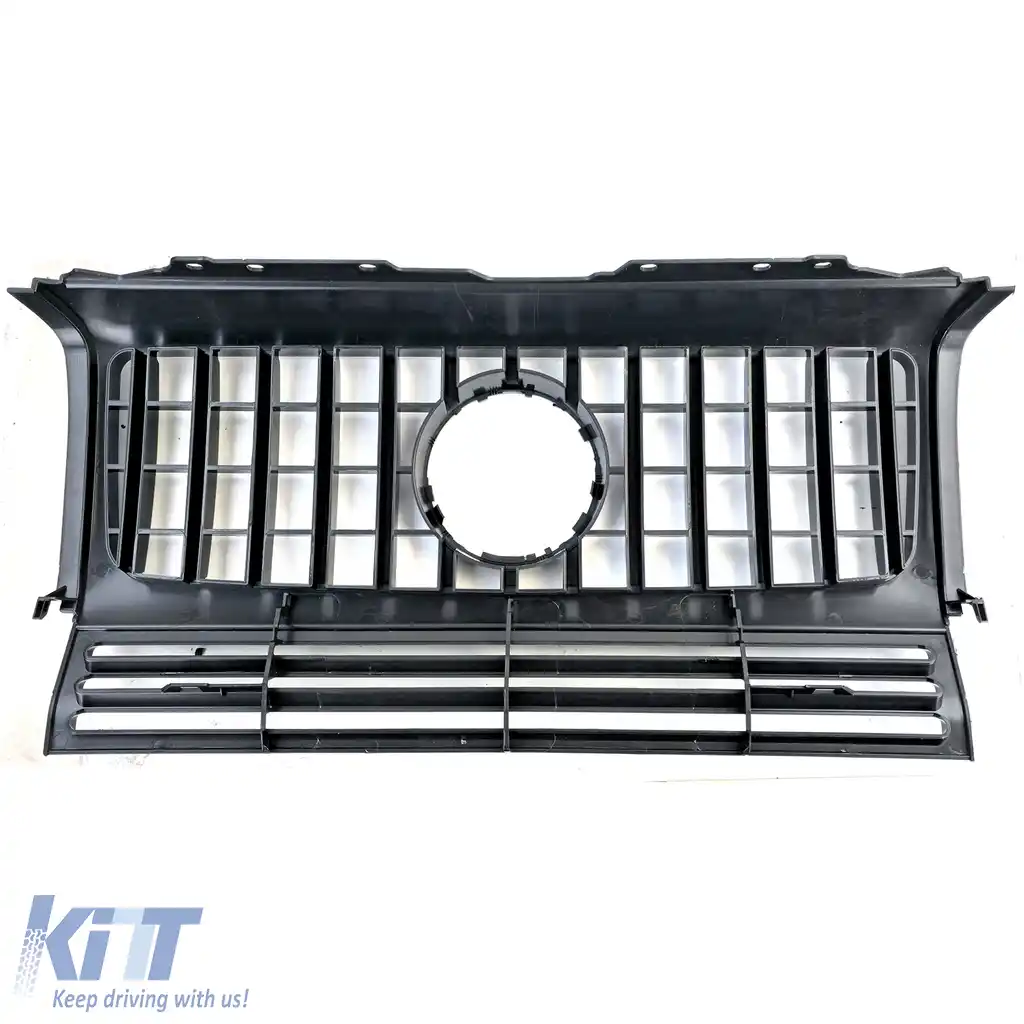 Grilă sport neagră lucioasă cu crom pentru Mercedes G-Class W463 90-18-image-6196541
