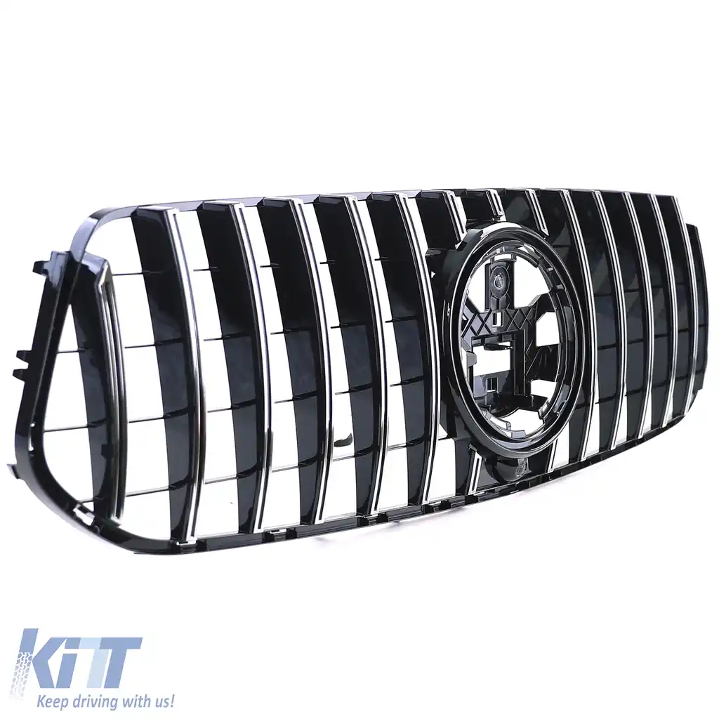 Grilă sport neagră lucioasă cu crom pentru Mercedes GLE V167 Coupe C167 18-23-image-6203852