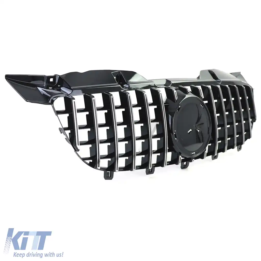 Grilă sport neagră lucioasă cu crom pentru Mercedes Sprinter W906 06-13-image-6205047