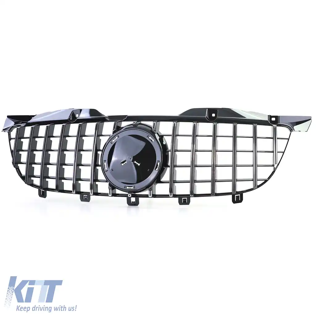 Grilă sport neagră lucioasă cu crom pentru Mercedes Sprinter W906 06-13-image-6205048