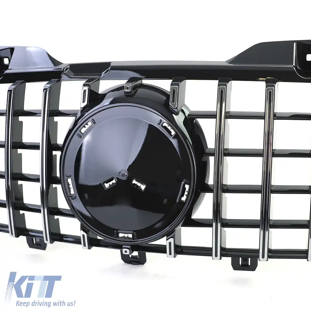 Grilă sport neagră lucioasă cu crom pentru Mercedes Sprinter W906 06-13-image-6205049