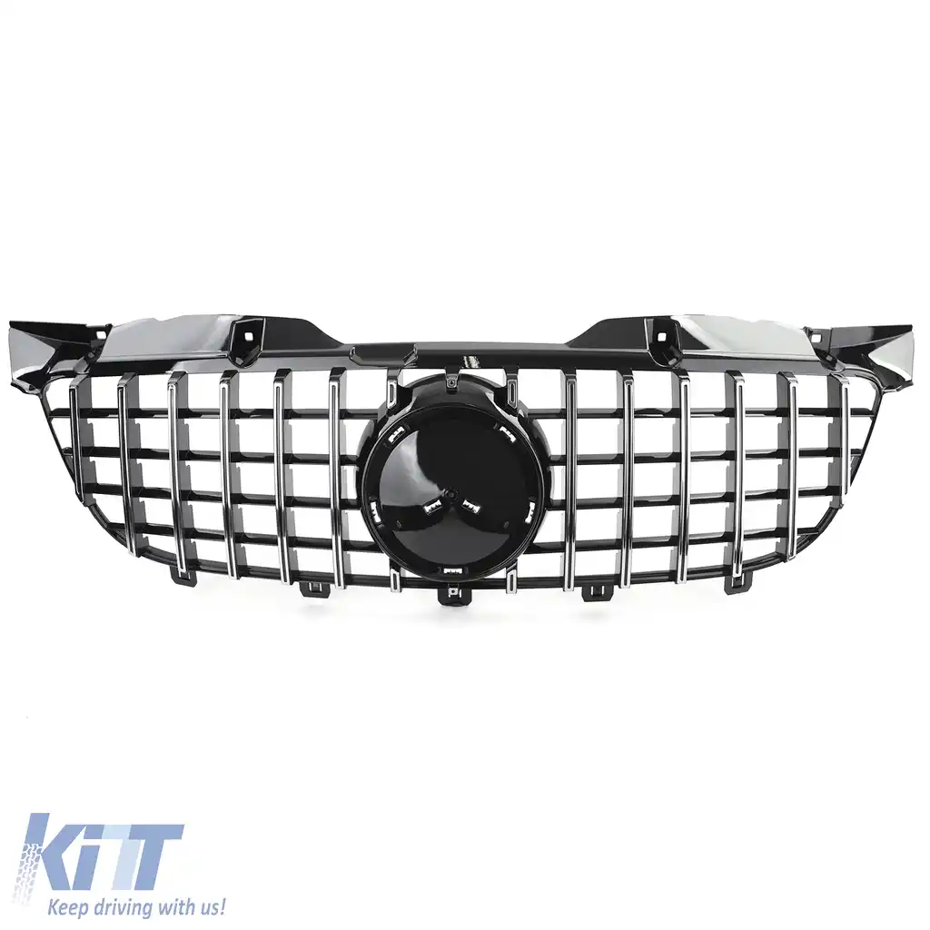 Grilă sport neagră lucioasă cu crom pentru Mercedes Sprinter W906 06-13-image-6205050