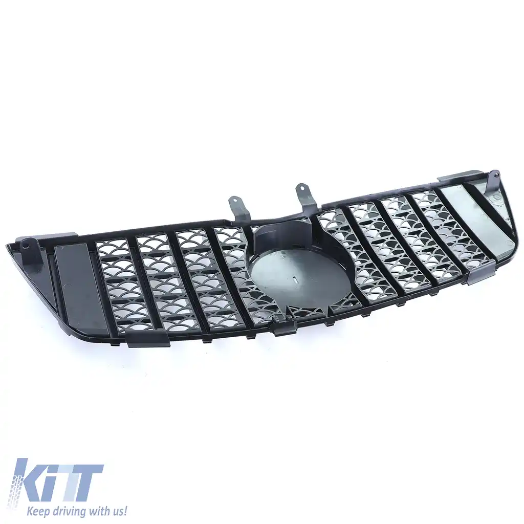 Grilă sport neagră lucioasă cu crom pentru Mercedes M-Class ML W164 05-08-image-6205249
