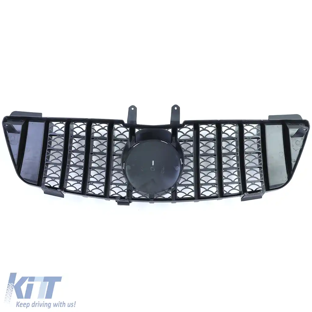 Grilă sport neagră lucioasă cu crom pentru Mercedes M-Class ML W164 05-08-image-6205251
