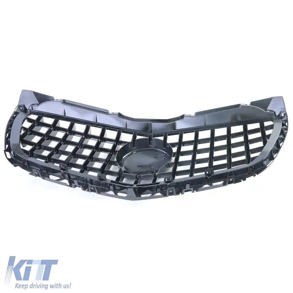 Grilă sport neagră lucioasă cu crom pentru Mercedes Sprinter W906 Facelift 13-18-image-6207294