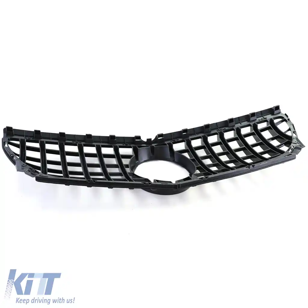 Grilă sport neagră lucioasă cu crom, potrivită pentru Mercedes B-Class W246 11-14-image-6192522