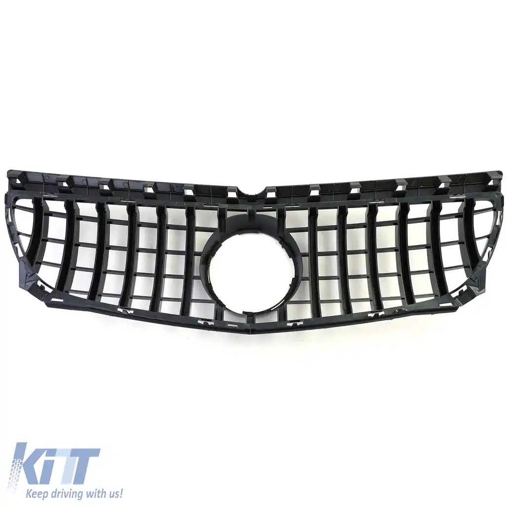 Grilă sport neagră lucioasă cu crom, potrivită pentru Mercedes B-Class W246 11-14-image-6192524