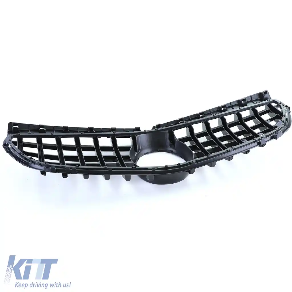 Grilă sport neagră lucioasă cu crom, potrivită pentru Mercedes B-Class W246 14-18-image-6193668