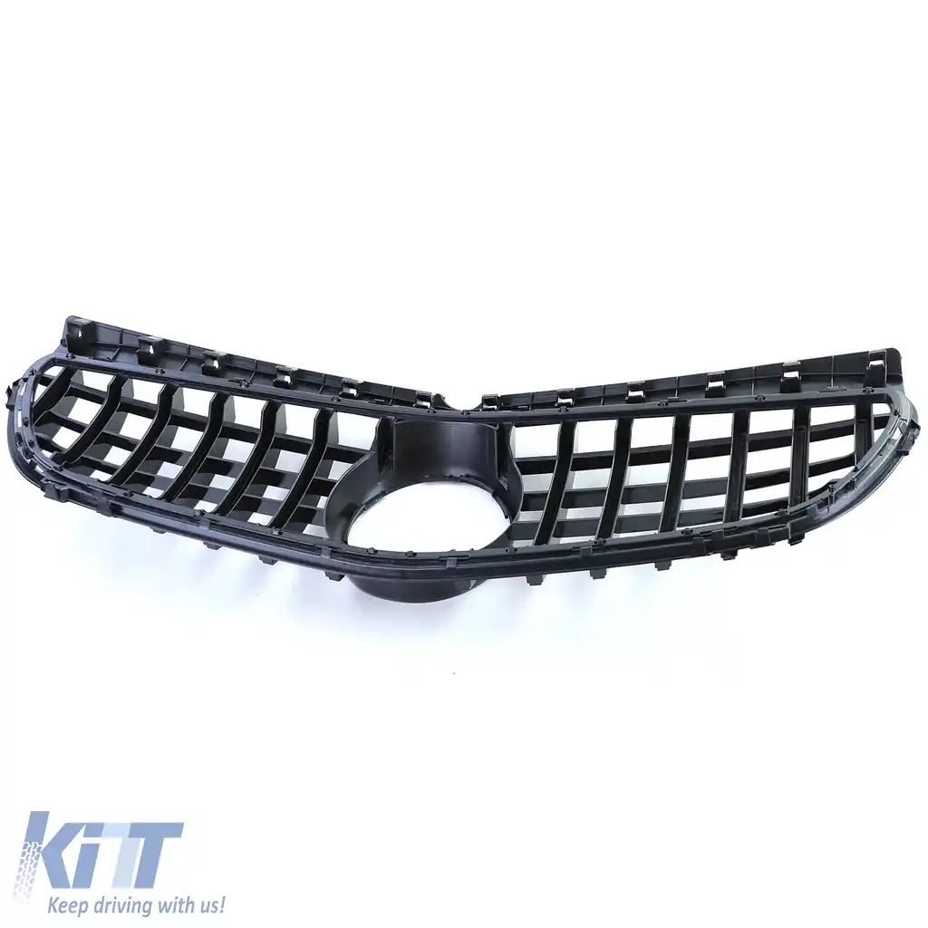 Grilă sport neagră lucioasă cu crom, potrivită pentru Mercedes B-Class W246 14-18-image-6193669