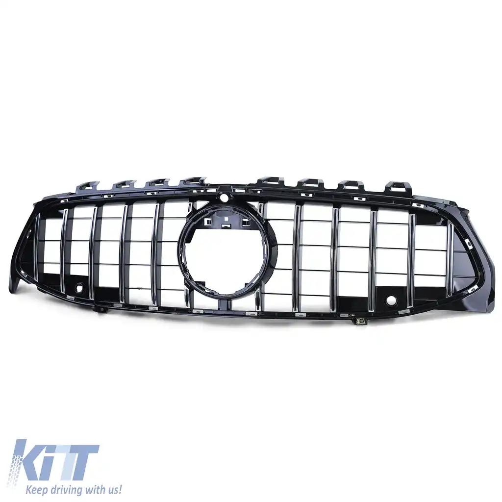 Grilă sport neagră lucioasă cu crom, potrivită pentru Mercedes CLA C118 X118 din 19-image-6196890