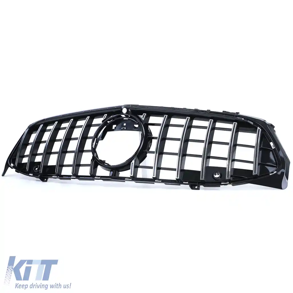 Grilă sport neagră lucioasă cu crom, potrivită pentru Mercedes CLA C118 X118 din 19-image-6196891