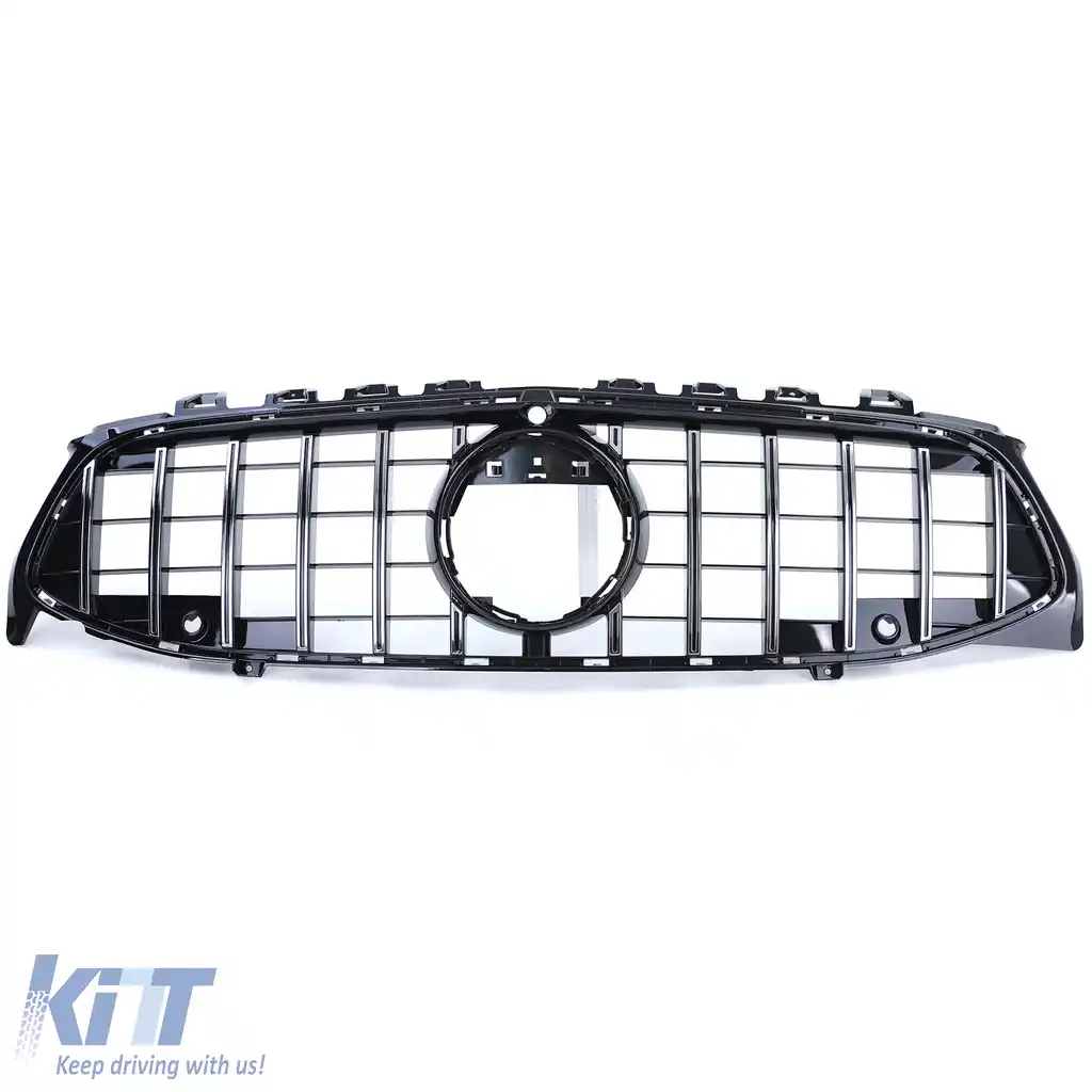Grilă sport neagră lucioasă cu crom, potrivită pentru Mercedes CLA C118 X118 din 19-image-6196893