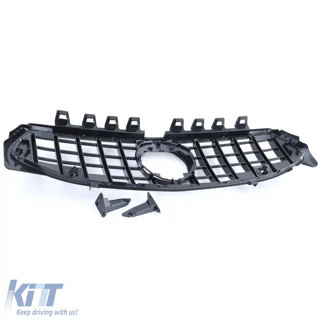 Grilă sport neagră lucioasă cu crom, potrivită pentru Mercedes CLA C118 X118 din 19-image-6196895