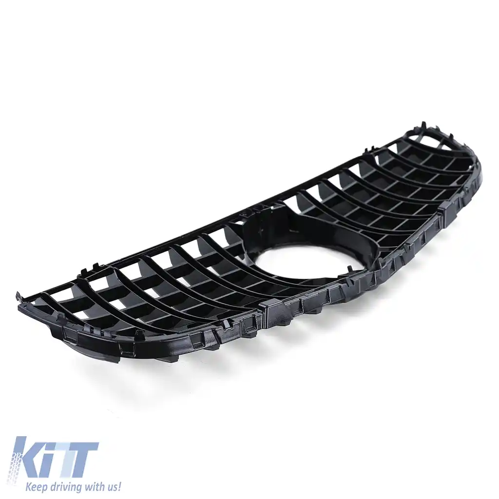 Grilă sport neagră lucioasă cu crom, potrivită pentru Mercedes GLC X253 Coupe C253 15-19-image-6239739