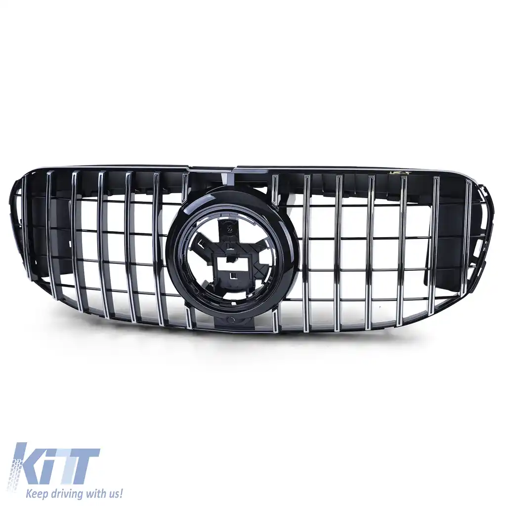 Grilă sport neagră lucioasă cu crom, potrivită pentru Mercedes GLS X167 din 2019-image-6259233