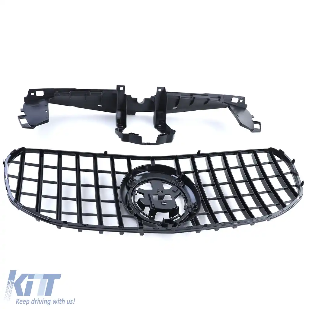 Grilă sport neagră lucioasă cu crom, potrivită pentru Mercedes GLS X167 din 2019-image-6259238