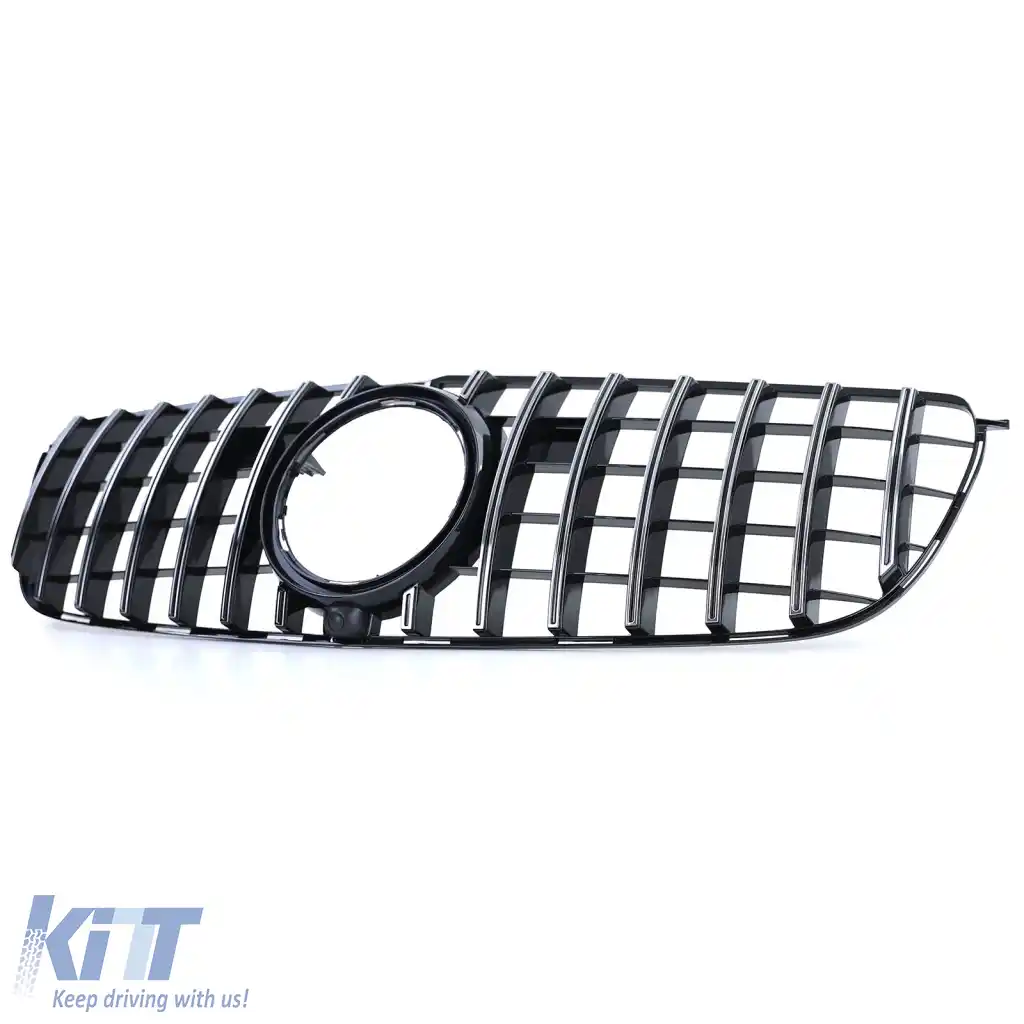 Grilă sport neagră lucioasă cu crom, potrivită pentru Mercedes GLS X166 15-19-image-6326618