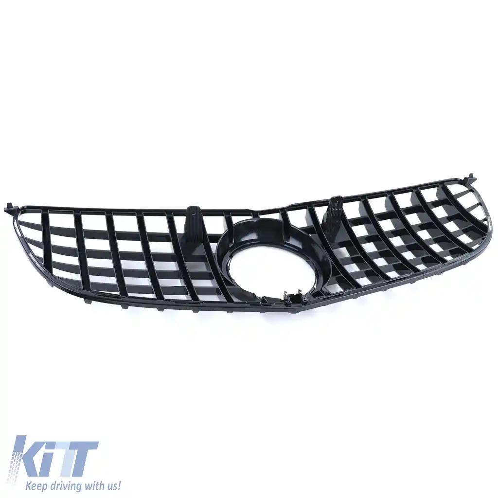 Grilă sport neagră lucioasă cu crom, potrivită pentru Mercedes GLS X166 15-19-image-6326622