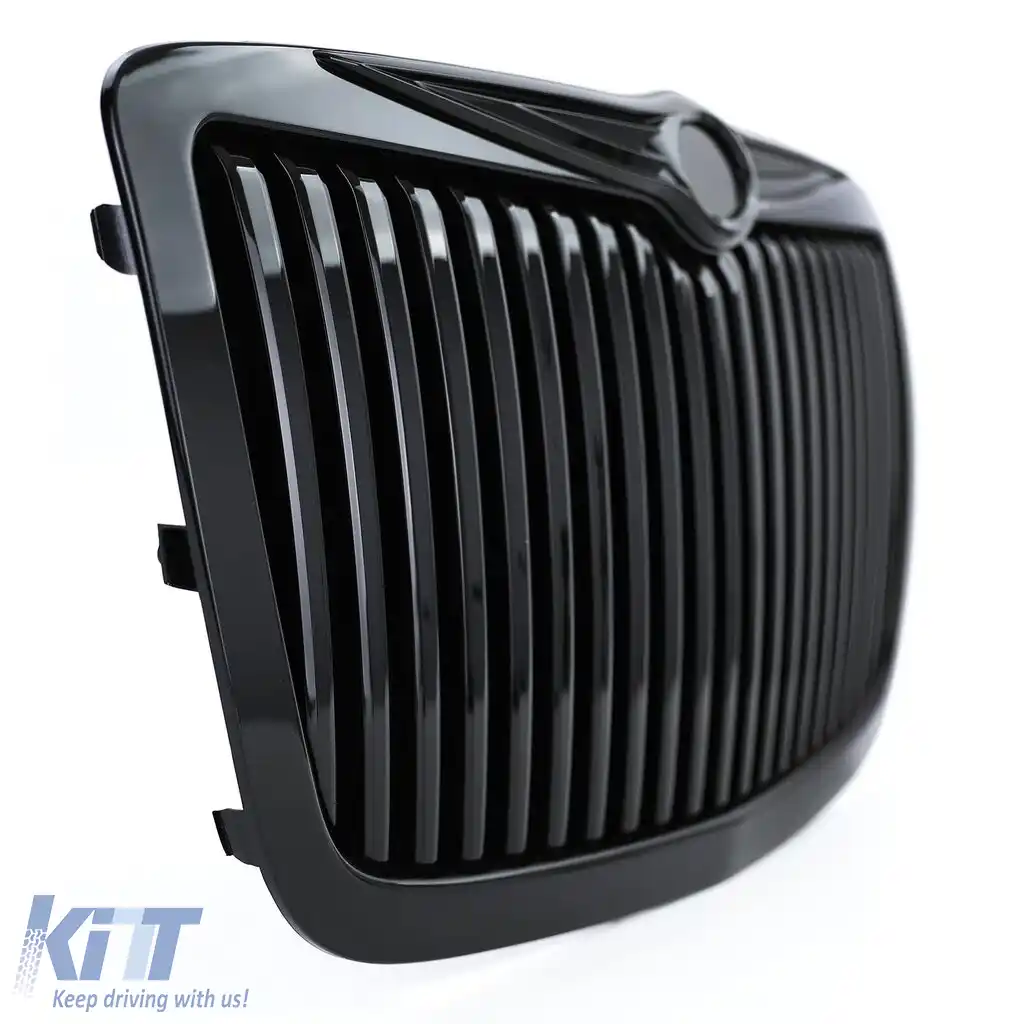 Grilă sport neagră lucioasă look RR, potrivită pentru Chrysler 300C 04-11-image-6194836