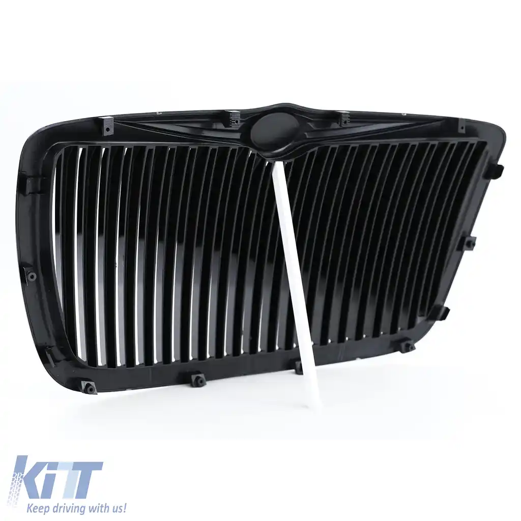Grilă sport neagră lucioasă look RR, potrivită pentru Chrysler 300C 04-11-image-6194838