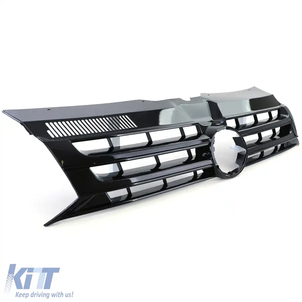 Grilă sport neagră lucioasă pentru emblema pentru VW Bus T5 Facelift 09-15-image-6207211