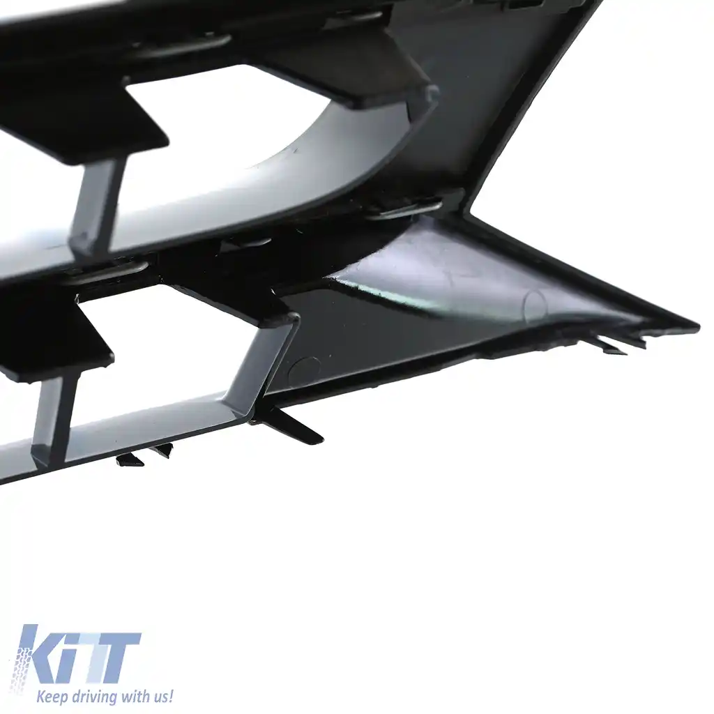 Grilă sport neagră lucioasă pentru emblema pentru VW Bus T5 Facelift 09-15-image-6207217