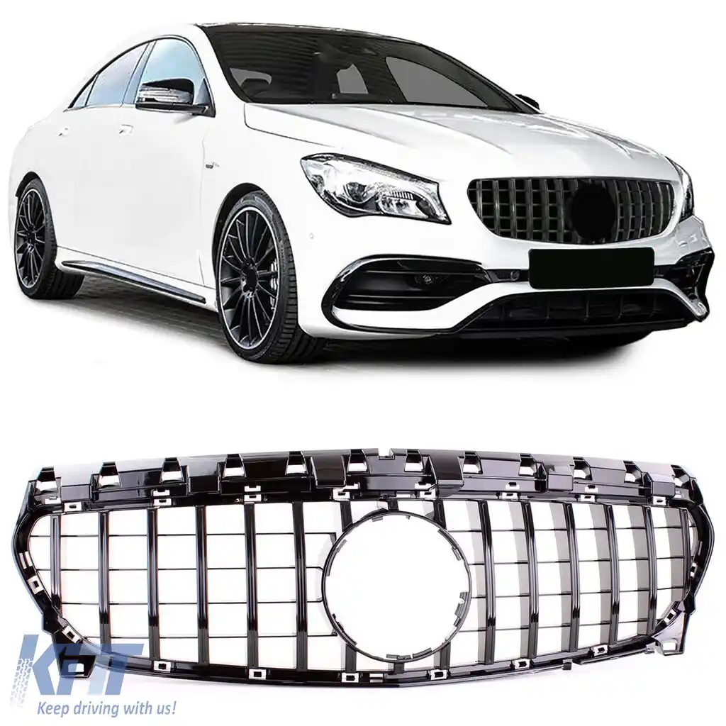 Grilă sport neagră lucioasă potrivită pentru Mercedes CLA C117 16-19