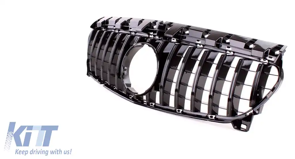 Grilă sport neagră lucioasă potrivită pentru Mercedes CLA C117 16-19-image-6192071