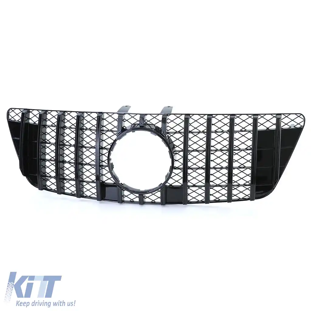 Grilă sport neagră lucioasă potrivită pentru Mercedes ML W164 Facelift 2008-2011-image-6192166