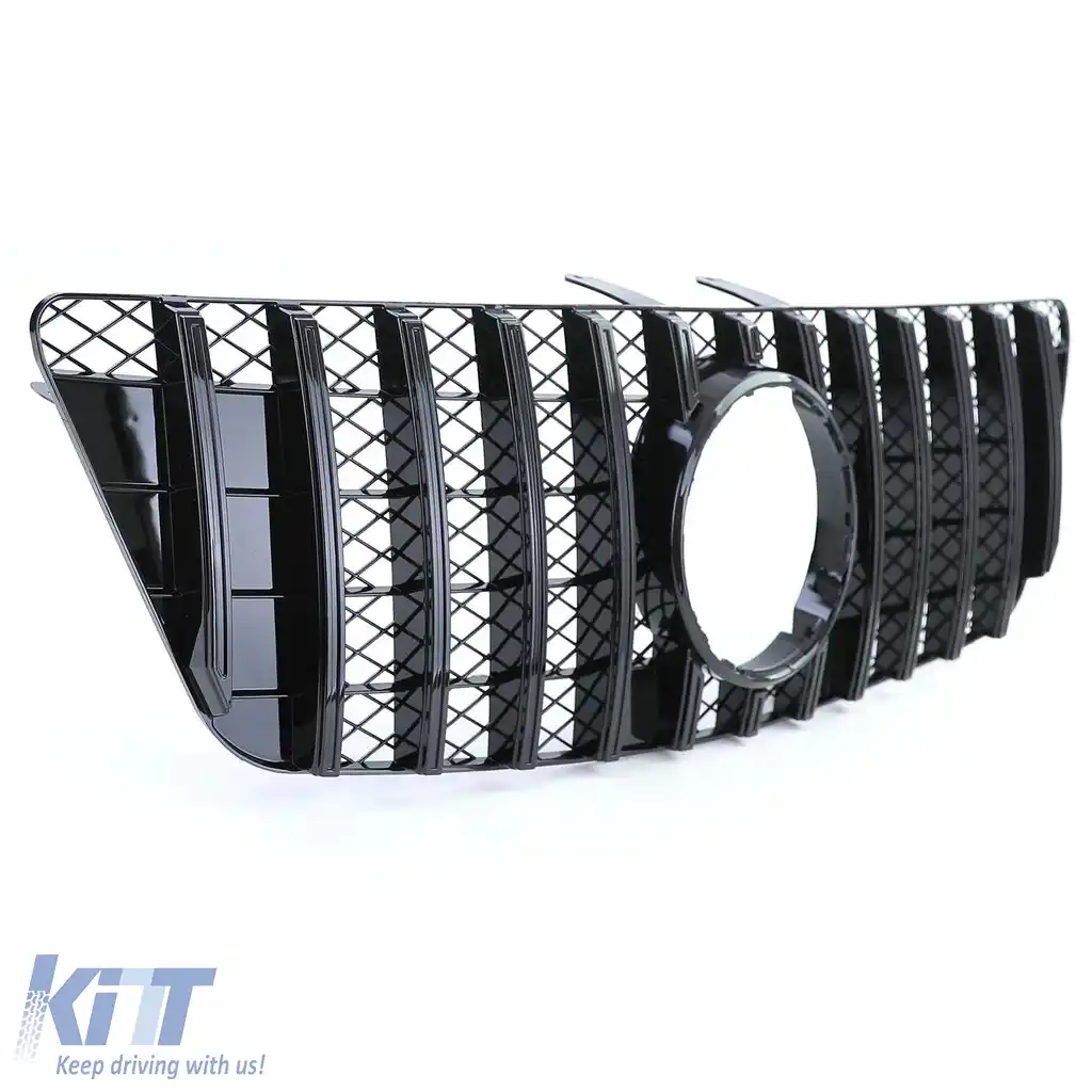 Grilă sport neagră lucioasă potrivită pentru Mercedes ML W164 Facelift 2008-2011-image-6192167