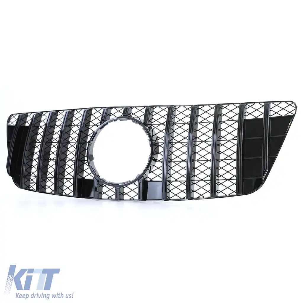 Grilă sport neagră lucioasă potrivită pentru Mercedes ML W164 Facelift 2008-2011-image-6192168