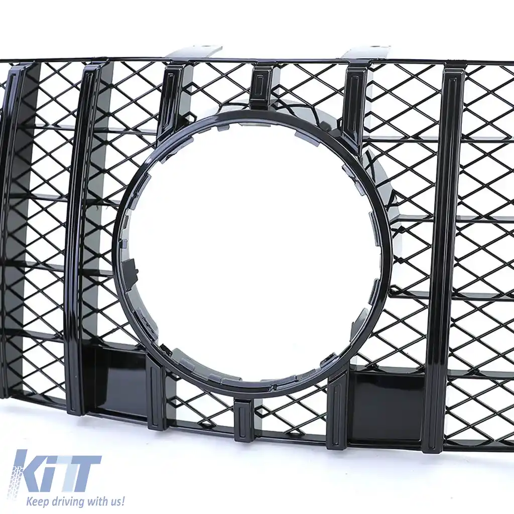 Grilă sport neagră lucioasă potrivită pentru Mercedes ML W164 Facelift 2008-2011-image-6192170