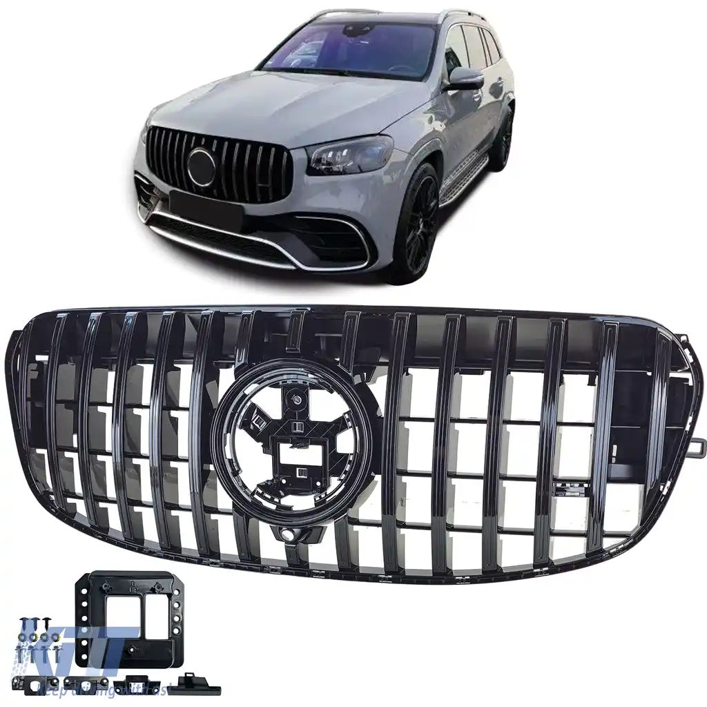 Grilă sport neagră lucioasă potrivită pentru Mercedes GLS X167 din 2023