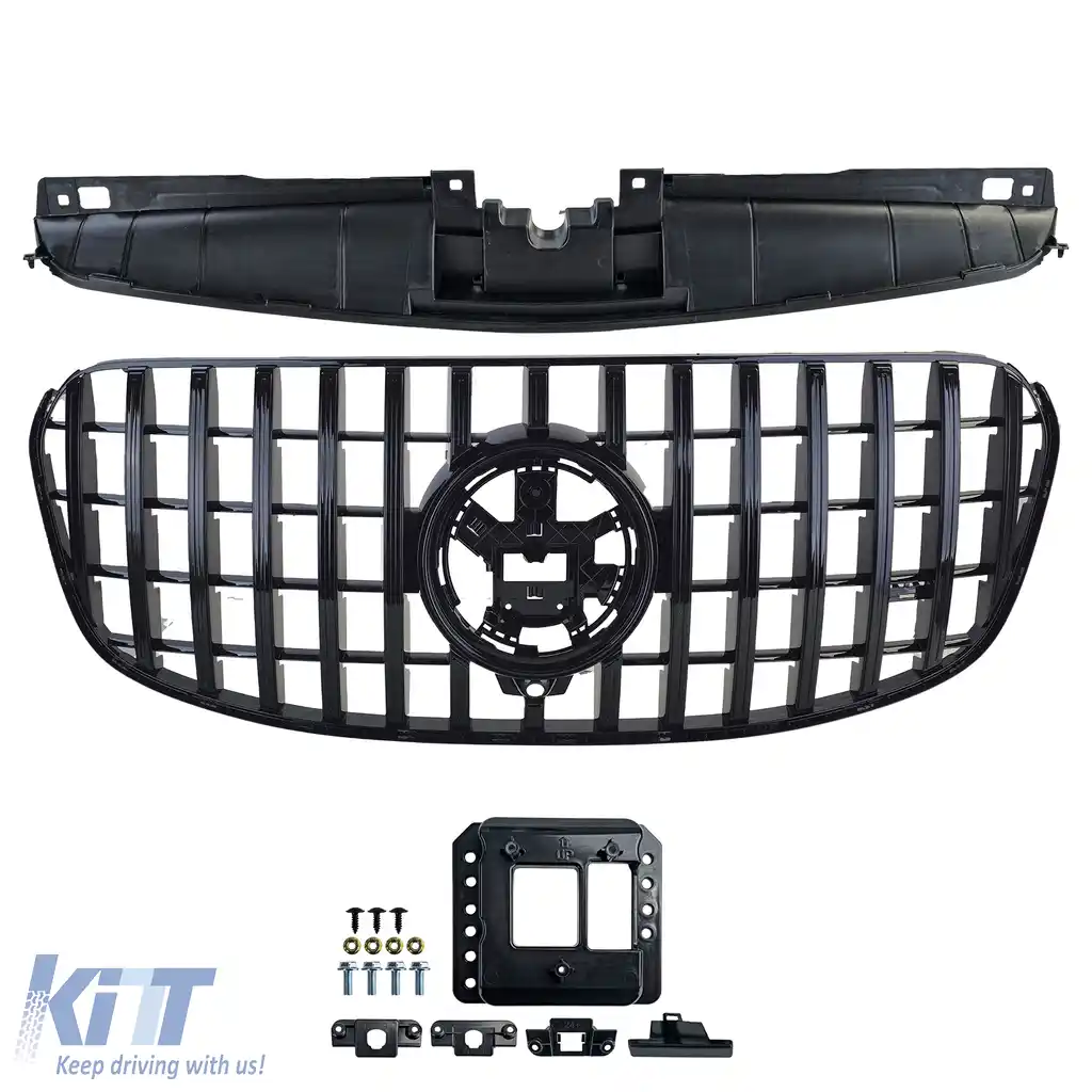 Grilă sport neagră lucioasă potrivită pentru Mercedes GLS X167 din 2023-image-6193306