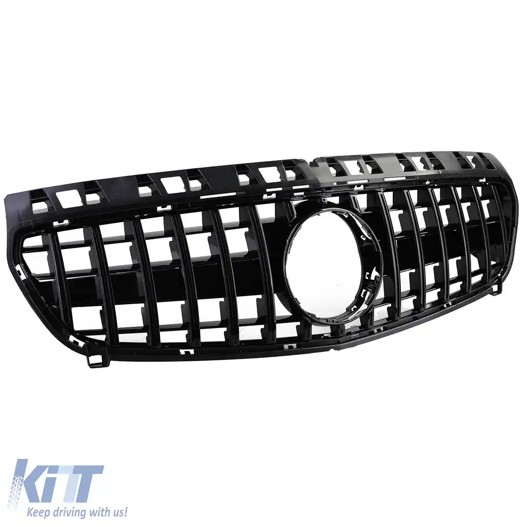 Grilă Sport Neagră Lucioasă potrivită pentru Mercedes A-Class W176 2012-2015-image-6193831