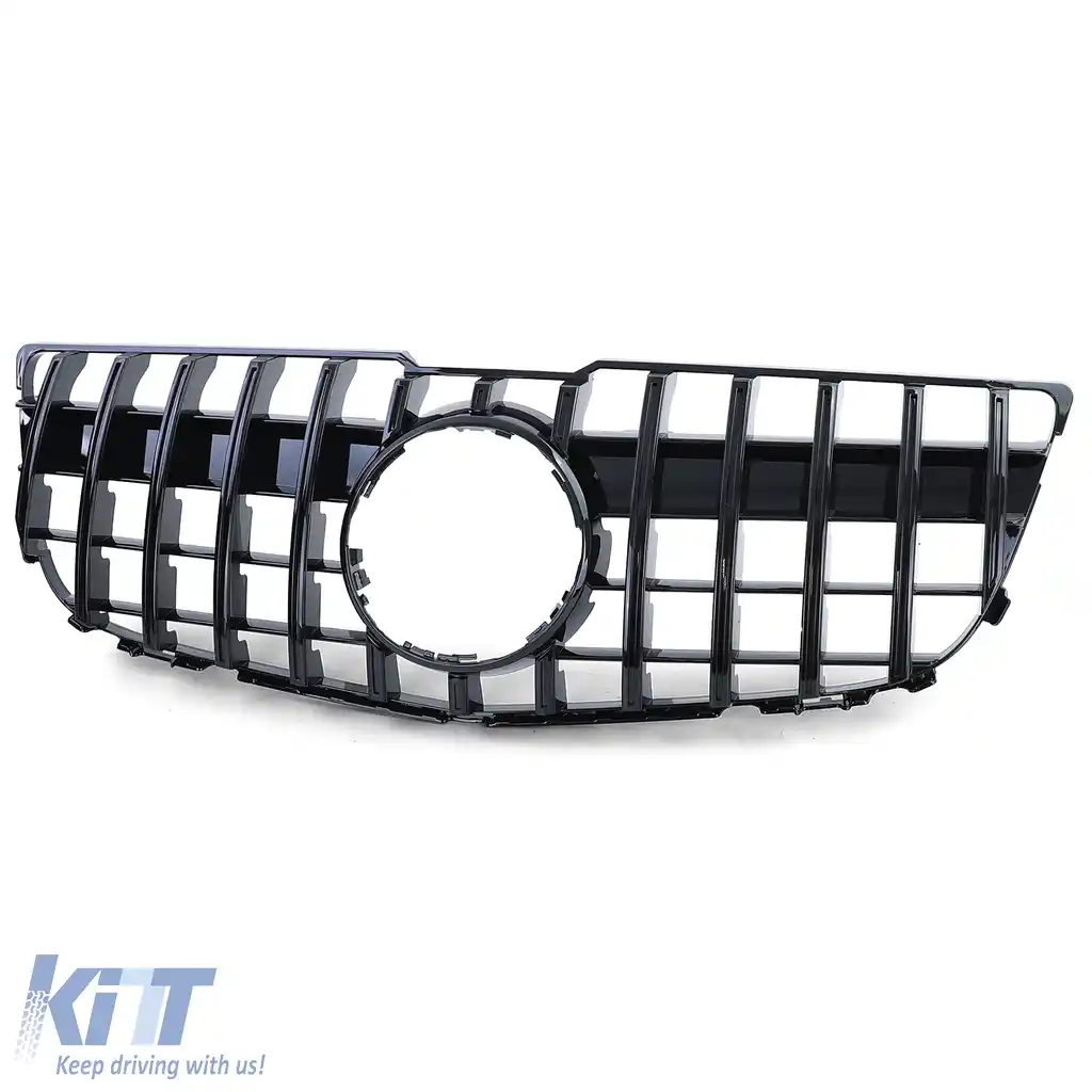 Grilă sport neagră lucioasă, potrivită pentru Mercedes GLK X204 Facelift 12-15-image-6198164