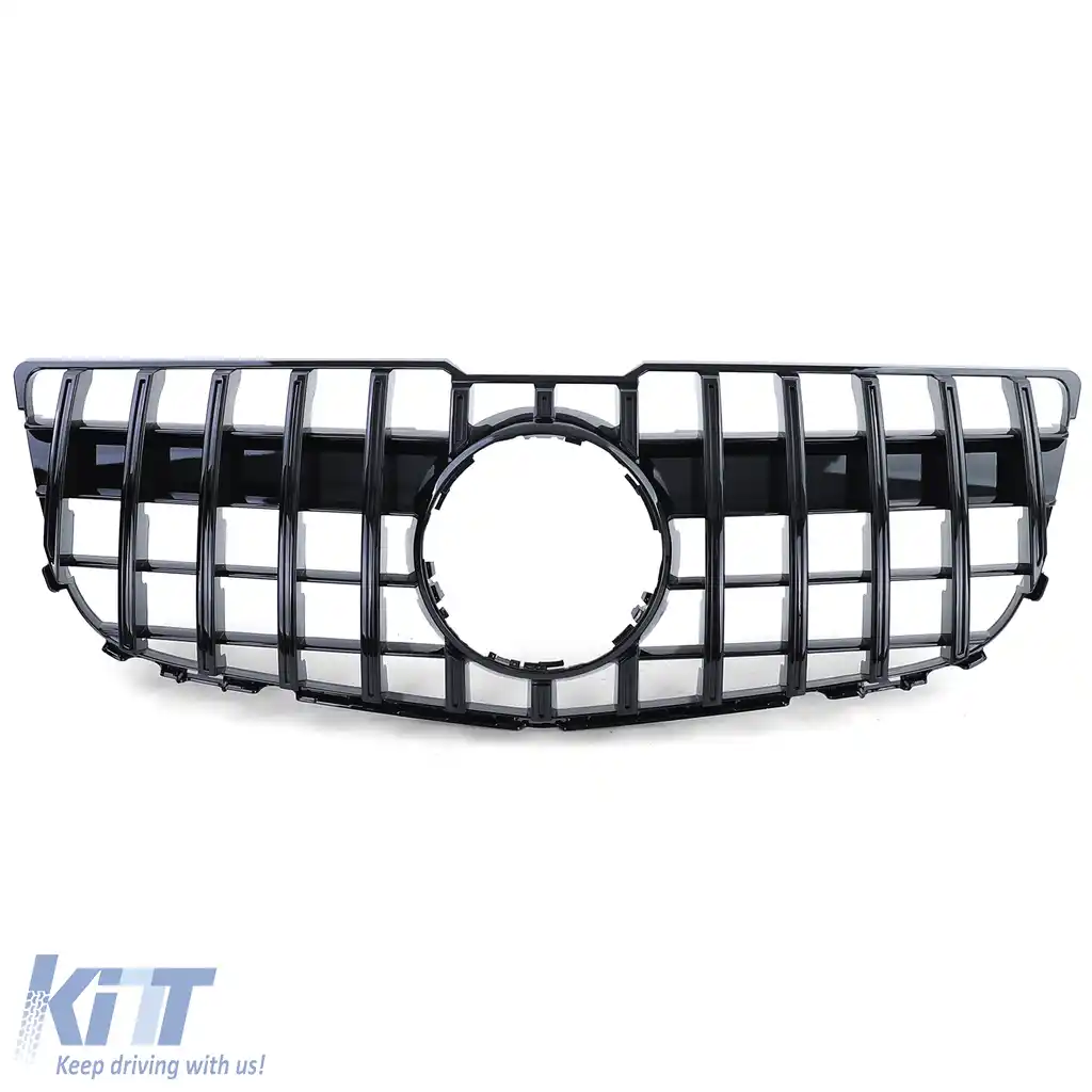 Grilă sport neagră lucioasă, potrivită pentru Mercedes GLK X204 Facelift 12-15-image-6198167