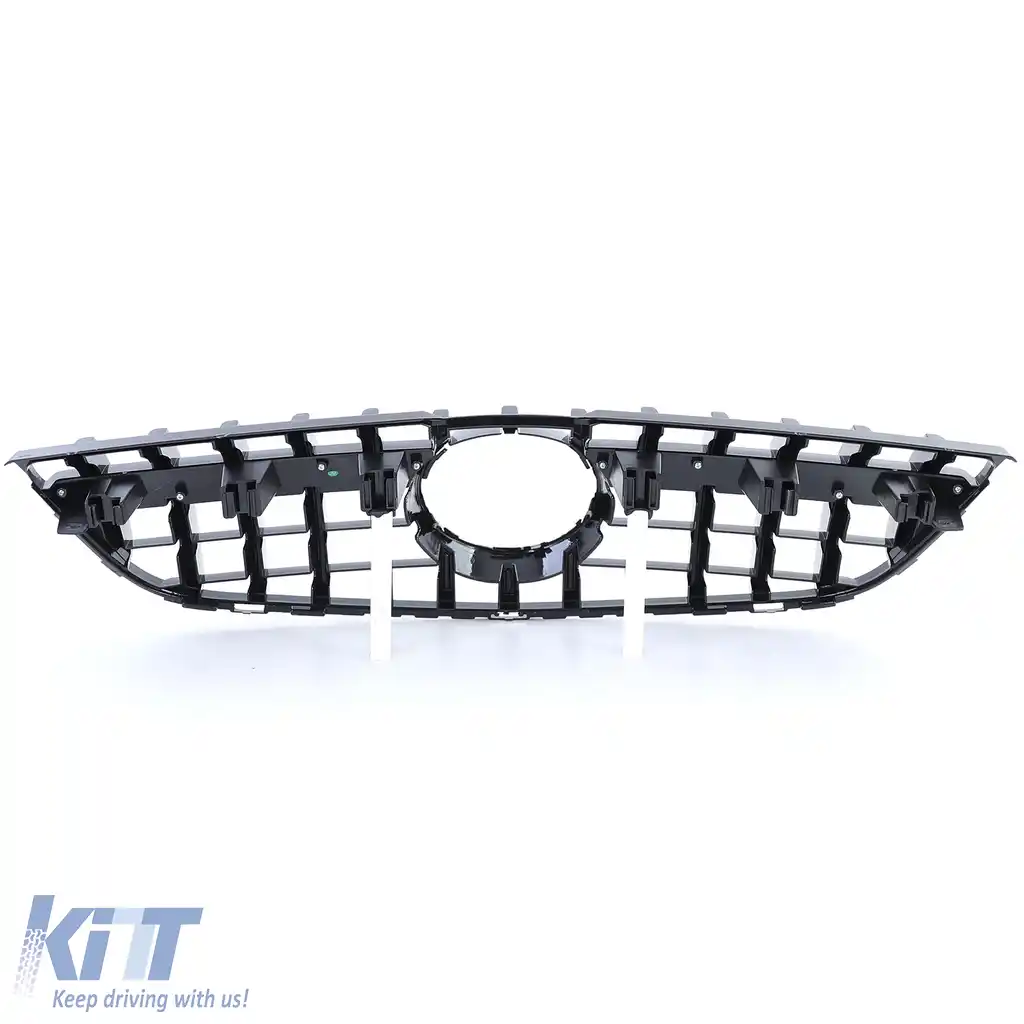 Grilă sport neagră lucioasă, potrivită pentru Mercedes GLK X204 Facelift 12-15-image-6198168