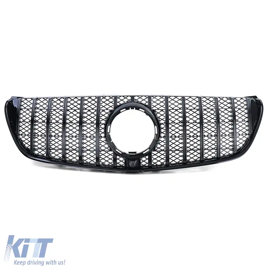 Grilă sport neagră lucioasă, potrivită pentru Mercedes V-Class W447 pre-facelift 2014-2019-image-6199415