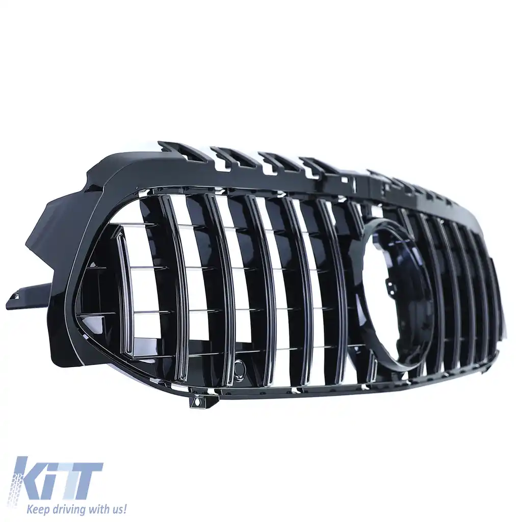 Grilă sport neagră lucioasă, potrivită pentru Mercedes A-Class W177 V177 18-24-image-6201448