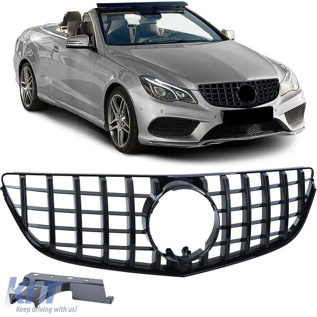 Grilă sport neagră lucioasă, potrivită pentru Mercedes E Cabrio A207 Coupe C207 13-17