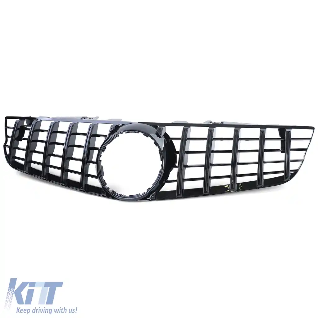 Grilă sport neagră lucioasă potrivită pentru Mercedes SL R230 Facelift 08-12-image-6201878