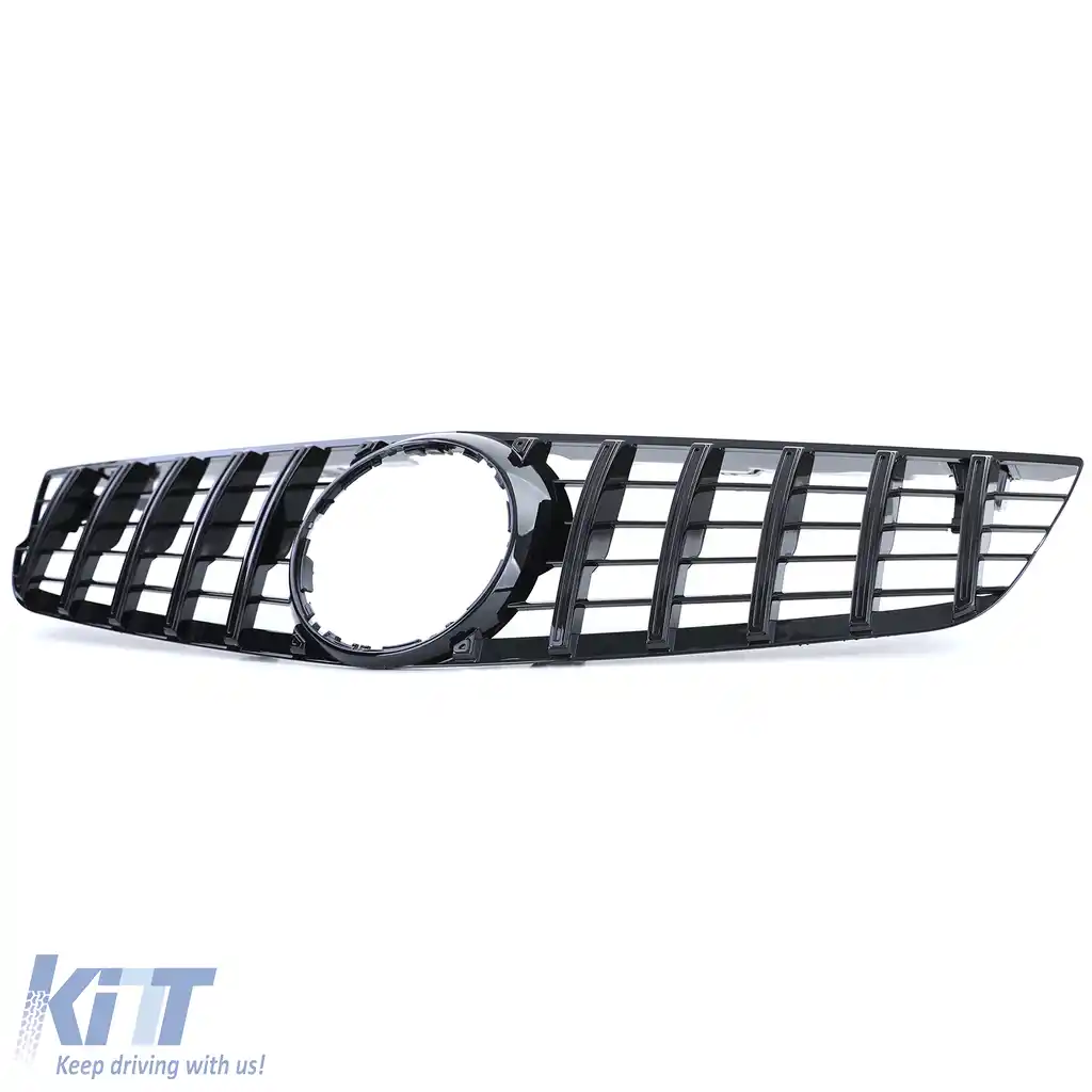 Grilă sport neagră lucioasă potrivită pentru Mercedes SL R230 Facelift 08-12-image-6201879